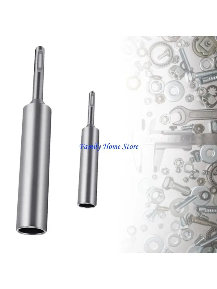 

P0UF Ground Rod Driver 15mm/20mm Heavy Duty Steel Drill Bit Driver Wear Resistant