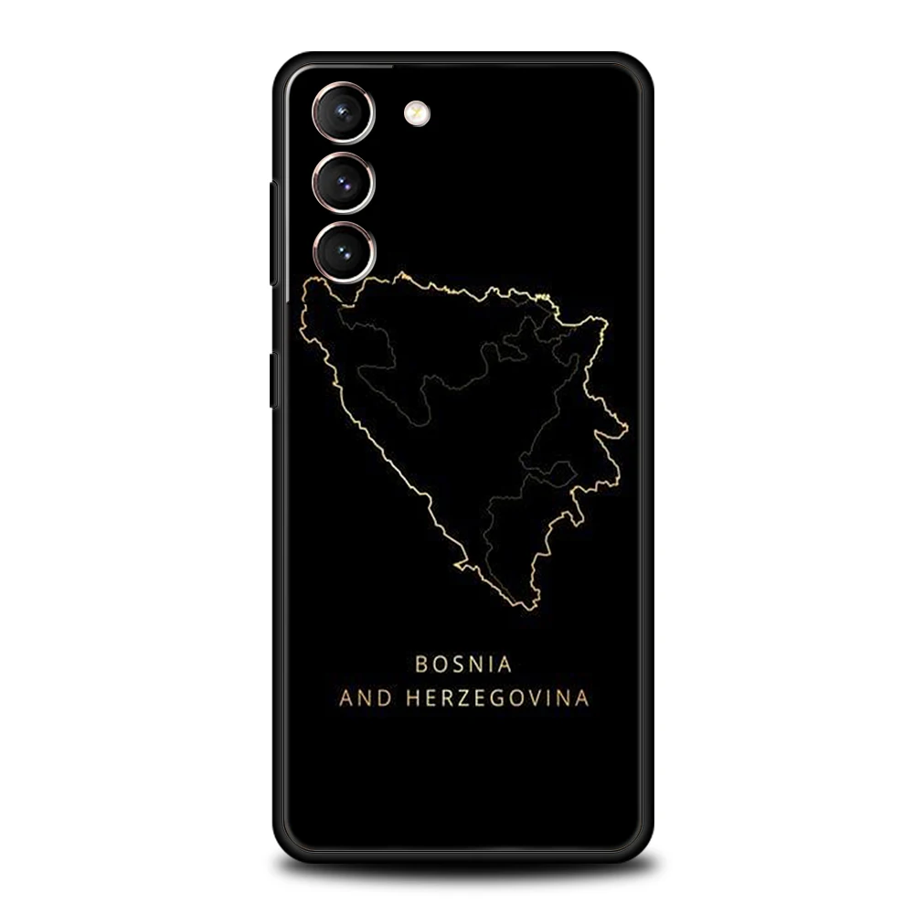 Funda de teléfono con pasaporte de Bosnia y Herzegovina para Samsung Galaxy S24 S23 S22 S20 S21 FE Ultra S10 S10E S9 S8 Plus 5G, carcasa suave de TPU