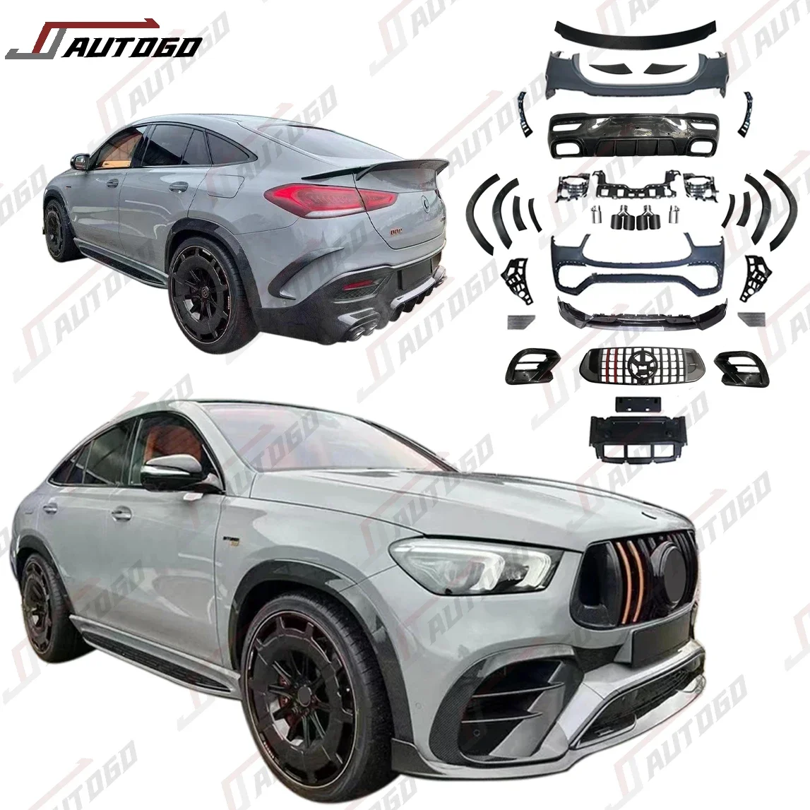 Facelift Refit retrofit Body Kit For Mercedes Benz C167 GLE Class Coupe 2020 2021 2022 2023 Upgrade to GLE63 B-Brabus B800 B900