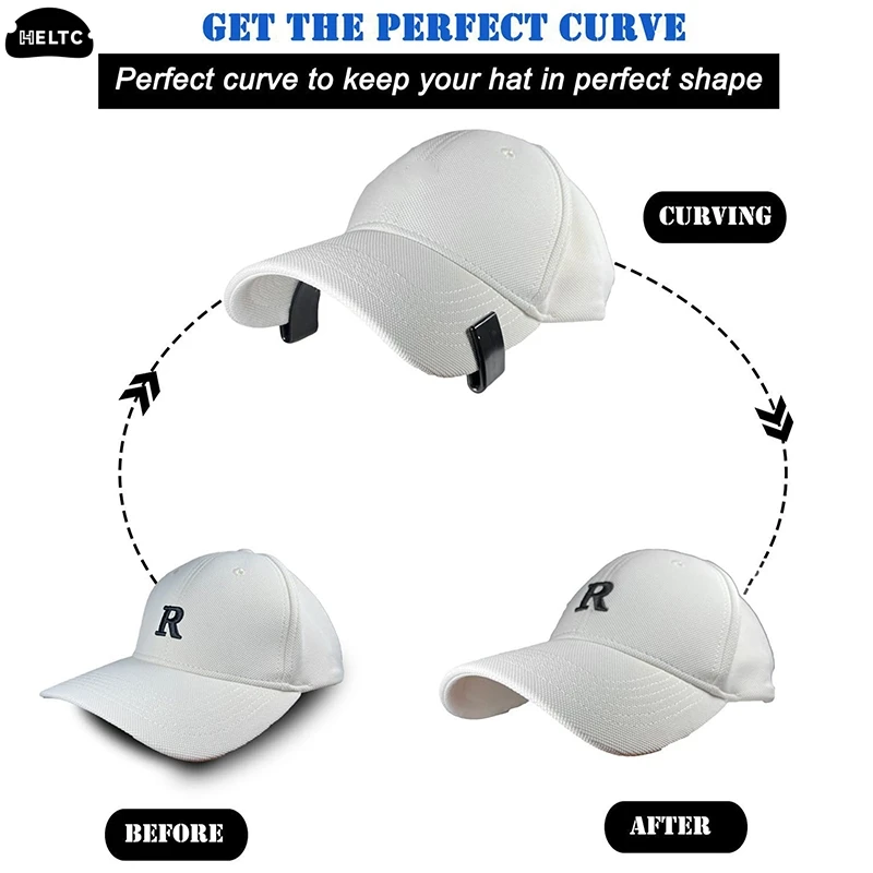 Chapéu Brim Bender para Perfect Brim Curve, Baseball Caps, Edge Curving Tool, Shaping Band Acessórios, No Steaming Requerido