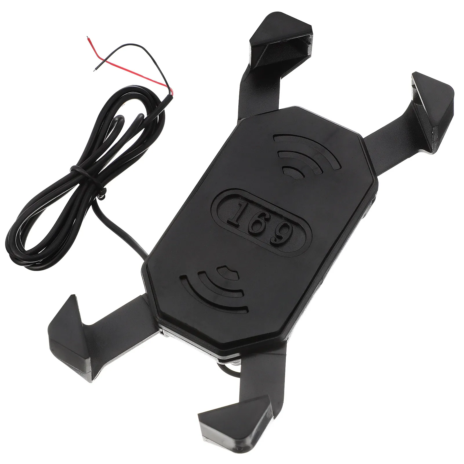 Motorcycle Phone Mount Charger Stainless Steel Universal Anti Slip Handlebar Bracket Easy Install