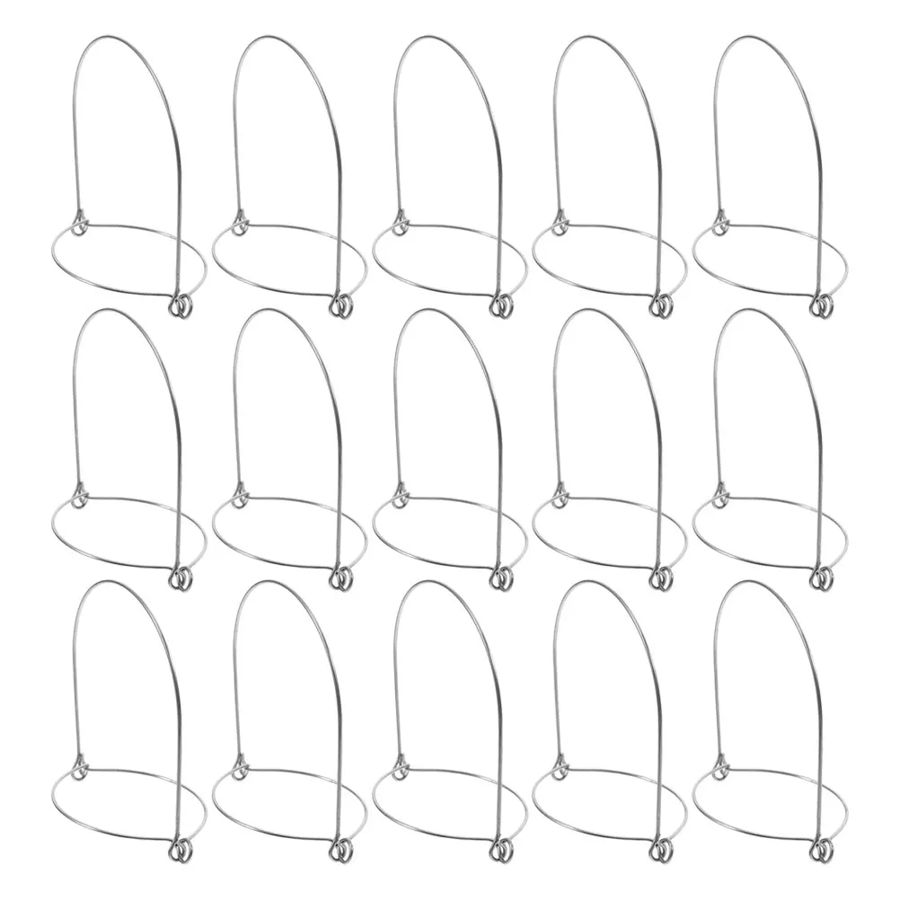 Ganchos de alambre de acero inoxidable para tarros Mason, 15 Uds., para tarros de conservas de boca Regular de 70mm, almacenamiento de cocina al aire libre