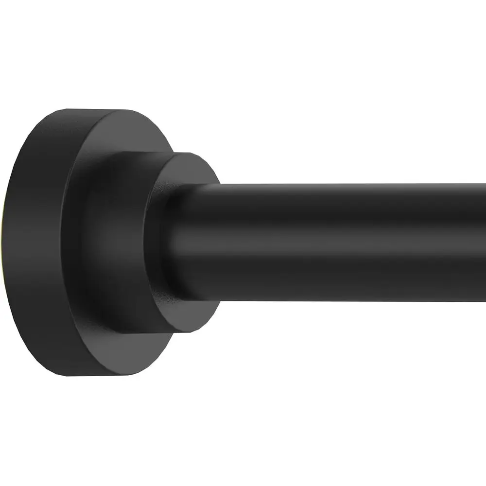 

Adjustable 43-78 Inch Spring Tension Shower Curtain Rod, No Drill, Anti-Rust, Non-Slip, Black for Bathroom Use