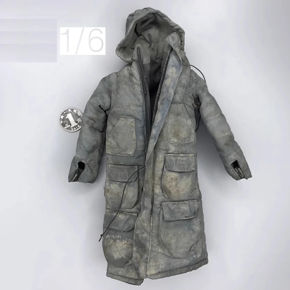 

Big Sales 1/6th 3ATOYS Original Version Long Overcoat Tops Coat with Dirty Effect Winter Christmas Accessories For 12" Figure