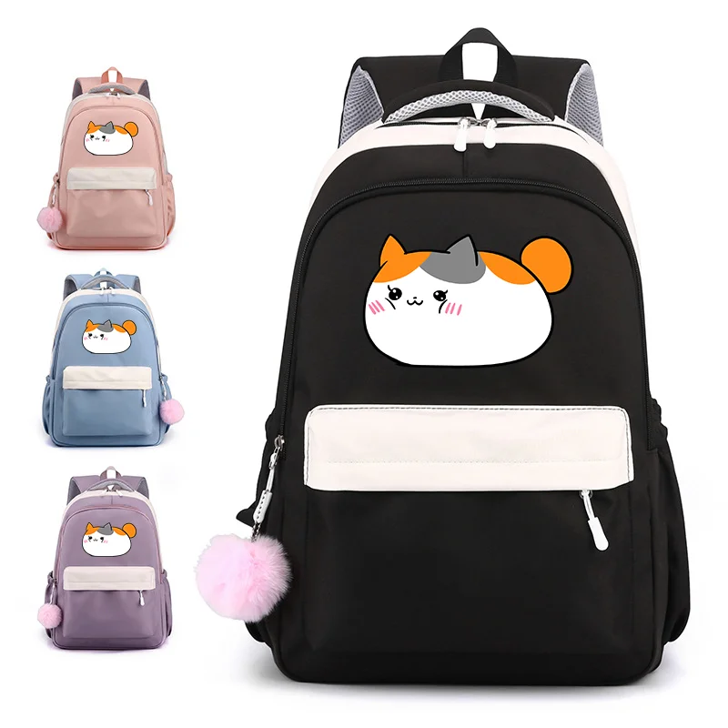 

Cute Cartoon Cat Pattern Backpack Boys Girls Cute School School Bag Cute Cat Backpack Large Capacity Backpacks