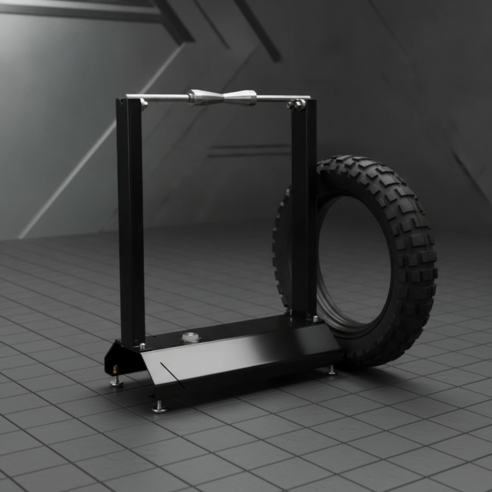 Motorcycle Tire Balancing Stand Central Spindle Motorcycle Wheel Balancing Stand Vehicle Tools Black