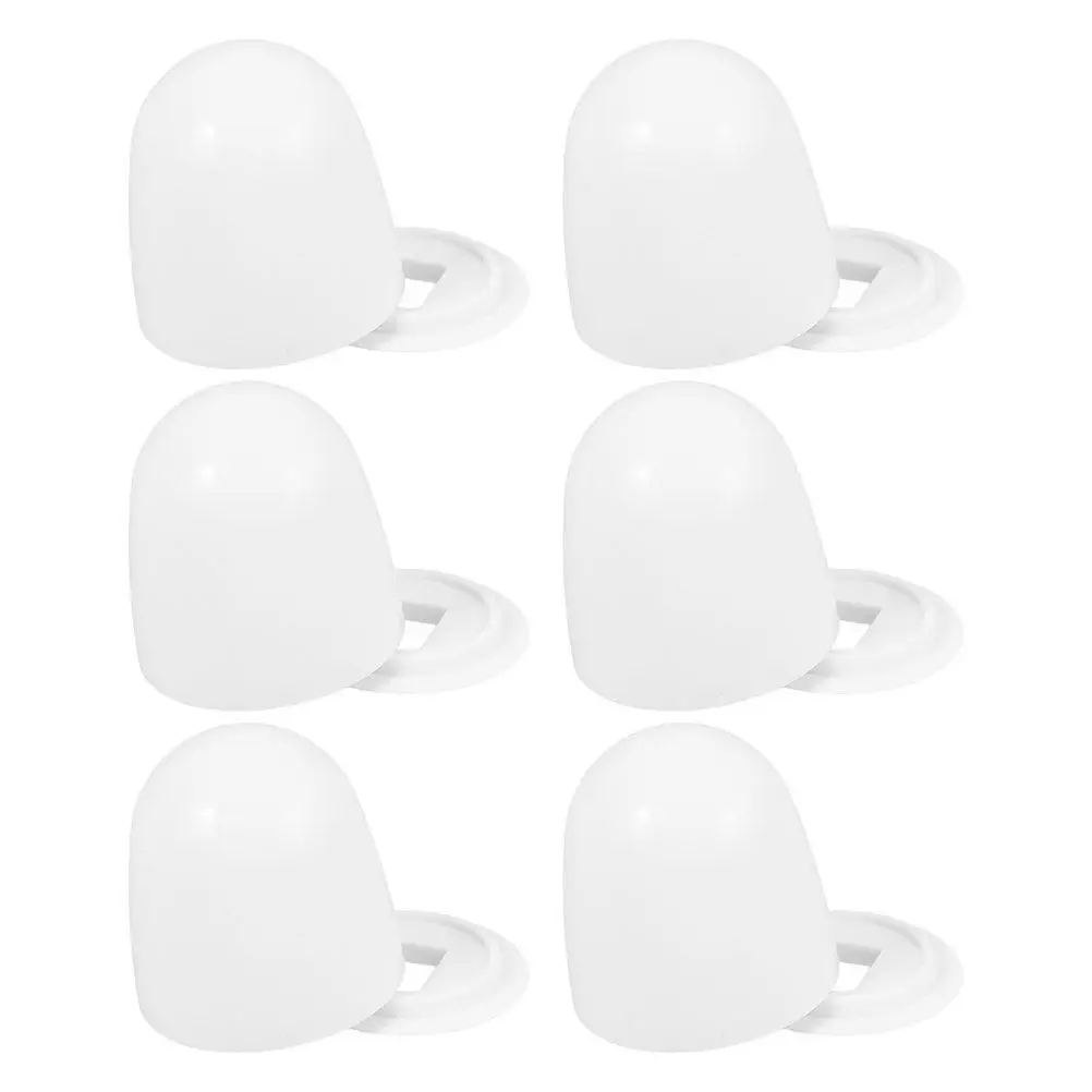 6Pcs Decorative Toilet Bolt Caps Easy Installation Floor Screw Covers Repair Parts Suitable for Home and Public Restrooms