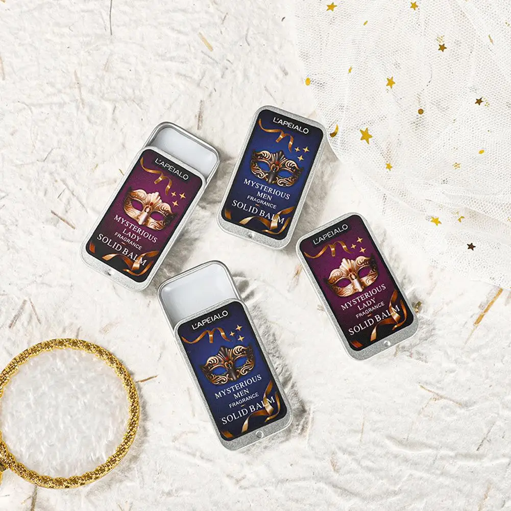男性と女性のための頑丈な香水バーム,ポータブルトラクションバーム,コンパクトでいつでも詰め替え可能,完璧なギフト,1セットあたり2個