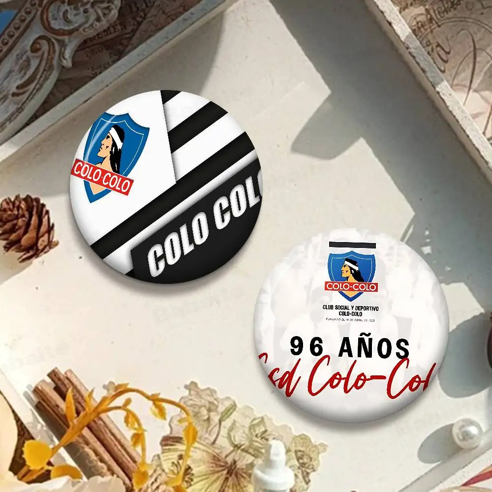 Club Social Y Deportivo Colo Soft Button Pin Bright Printed Icon Gift For Friends Badge Collar Brooch Lapel Pin Metal