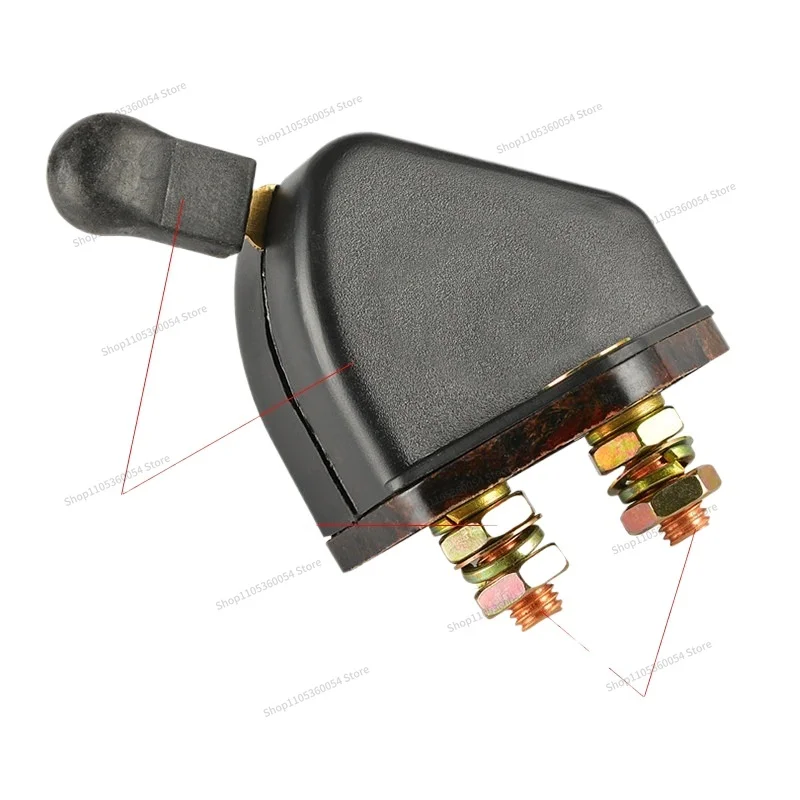 For Car Battery Power-off Main Switch, Modified Power Supply Brake Semi-hanging Battery Switch Hand Screw 12V Universal