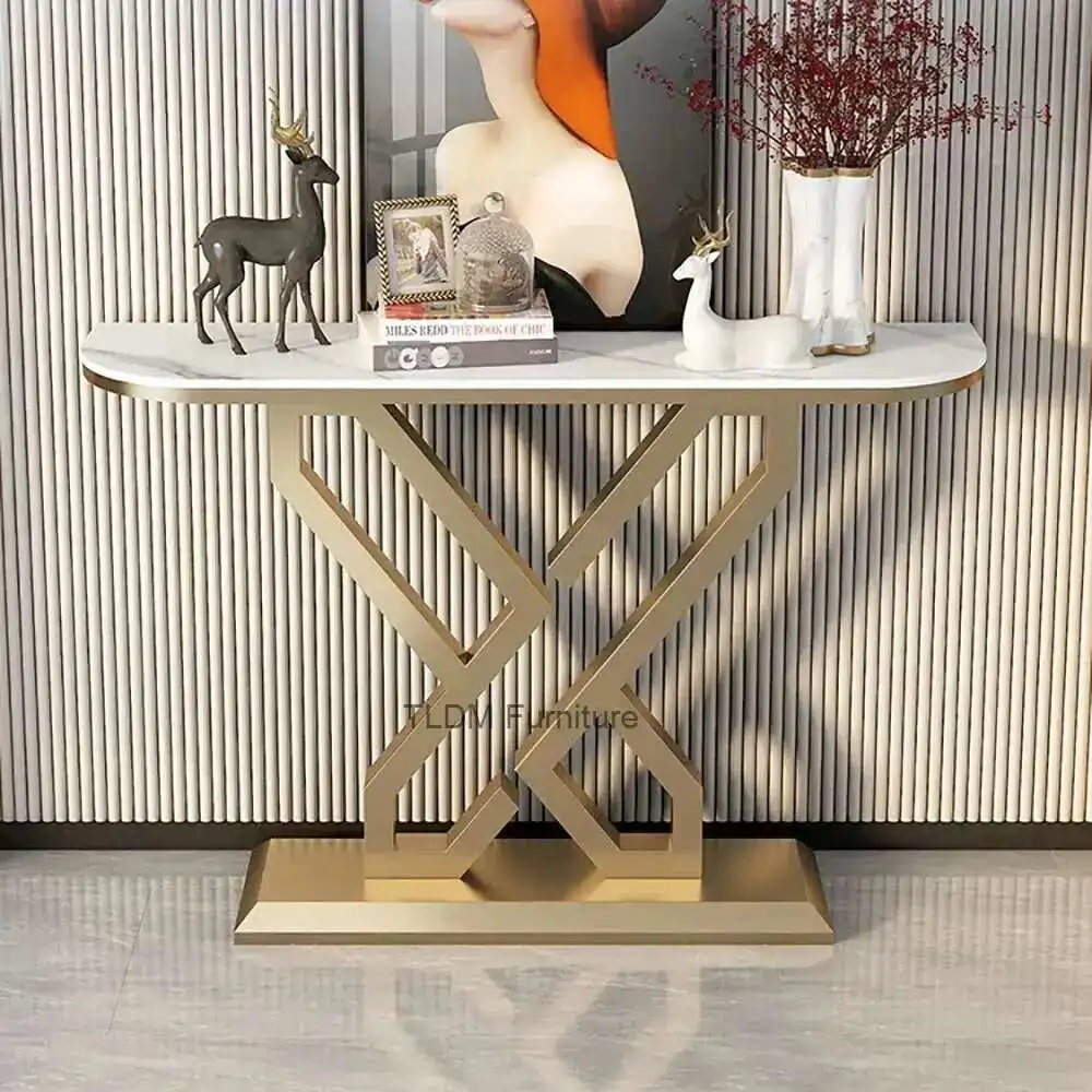 

Luxury Nordic Console Table Design Unique Beauty Aesthetic Console Table Glamour Trendy Wohnzimmer Tisch Living Room Furniture