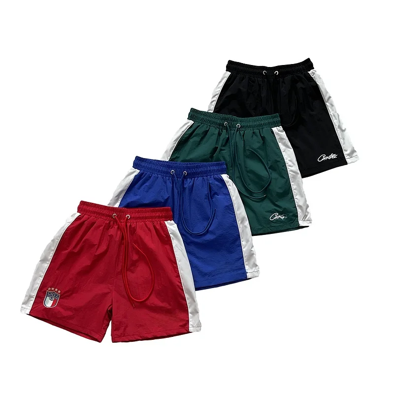 

Qui Dry orts Street Sle Summer Sports Casual Embroidered Patch Twill Woven Men's orts Youth Active Sle Straight Leg