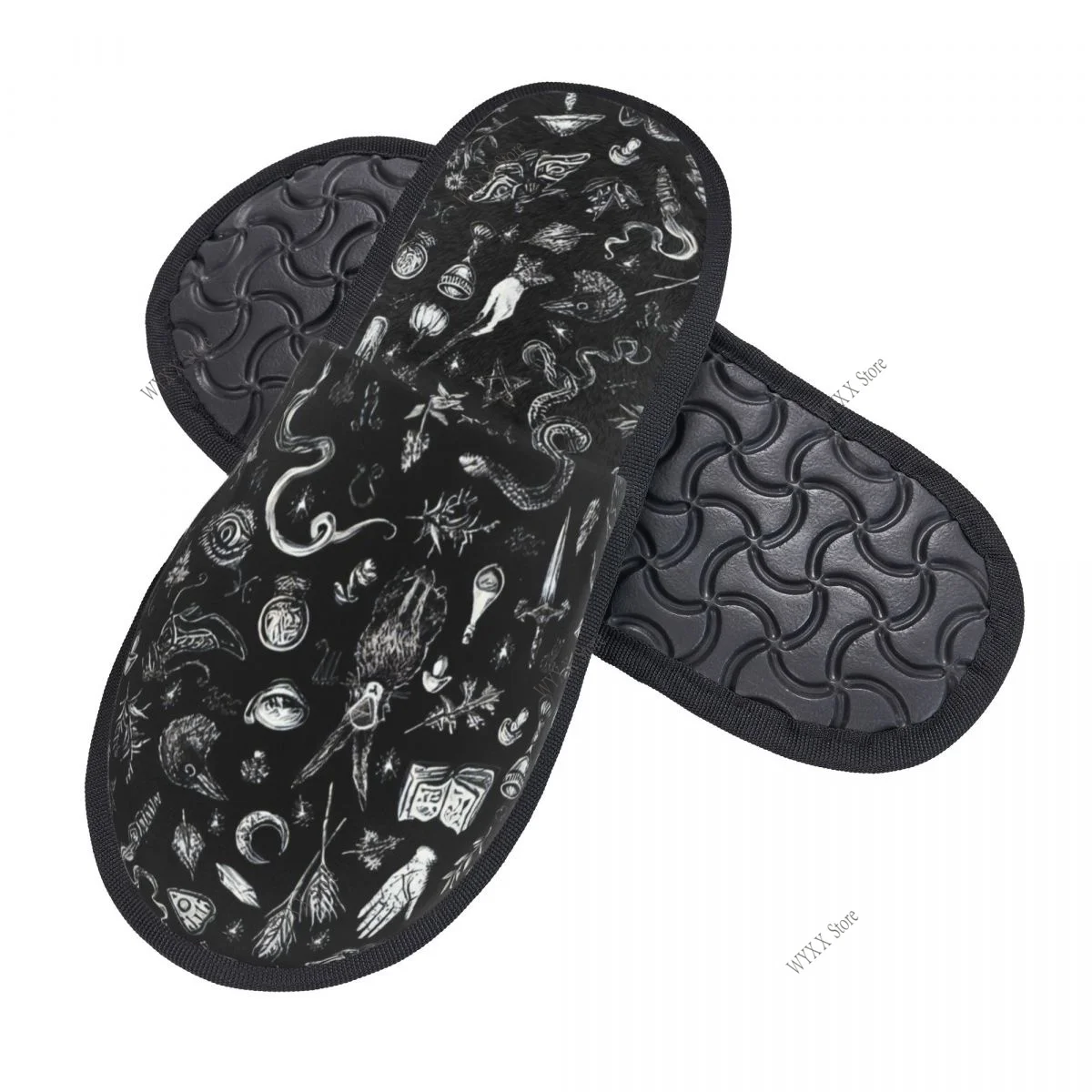 Salem Witch Foam Occult Witchy Magic Slipper For Women Men Fluffy Winter Warm Slippers Indoor Slippers