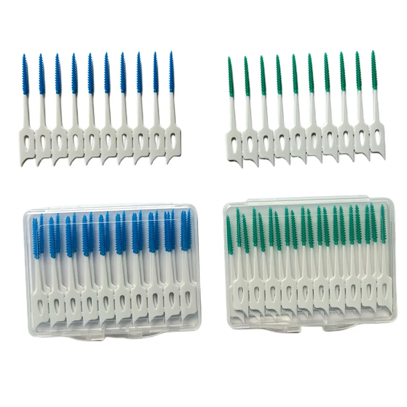 20/40/100 Pcs Interdental Brush Cleaning Soft Rubber Teeth Dental Tools Cleaning Between Teeth Toothbrush Oral Hygiene Care Tool
