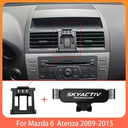Car Mobile Phone Holder For Mazda 6 Atenza 2009-2015 Adjustable Special Mobile Phone Holder GPS Base Mount Stand Accessories