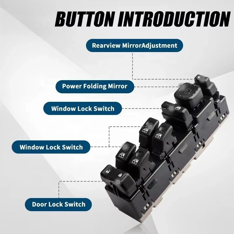 New Left Front Power Window Regulator Switch 15883320 for Cadillac Chevrolet GMC Cars-Lifts Car Windows