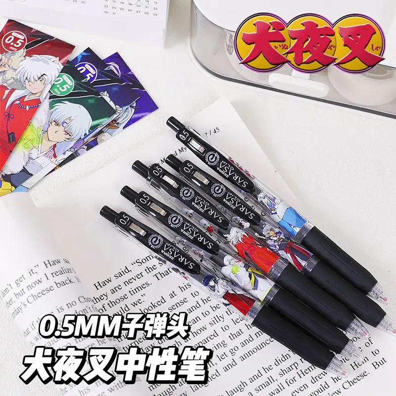 New Inuyasha Kikyō Sesshoumaru Higurashi Kagome Press Gel Pen High Color Value Creative Student Special Writing Smooth Brush Pen view 5
