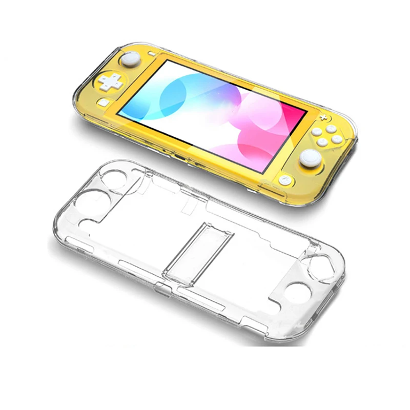 Protective Case, Protective Crystal Screen Protector & Thumb Grip Cap with Bracket, Anti-Scratch, Blue, Yellow, Clear