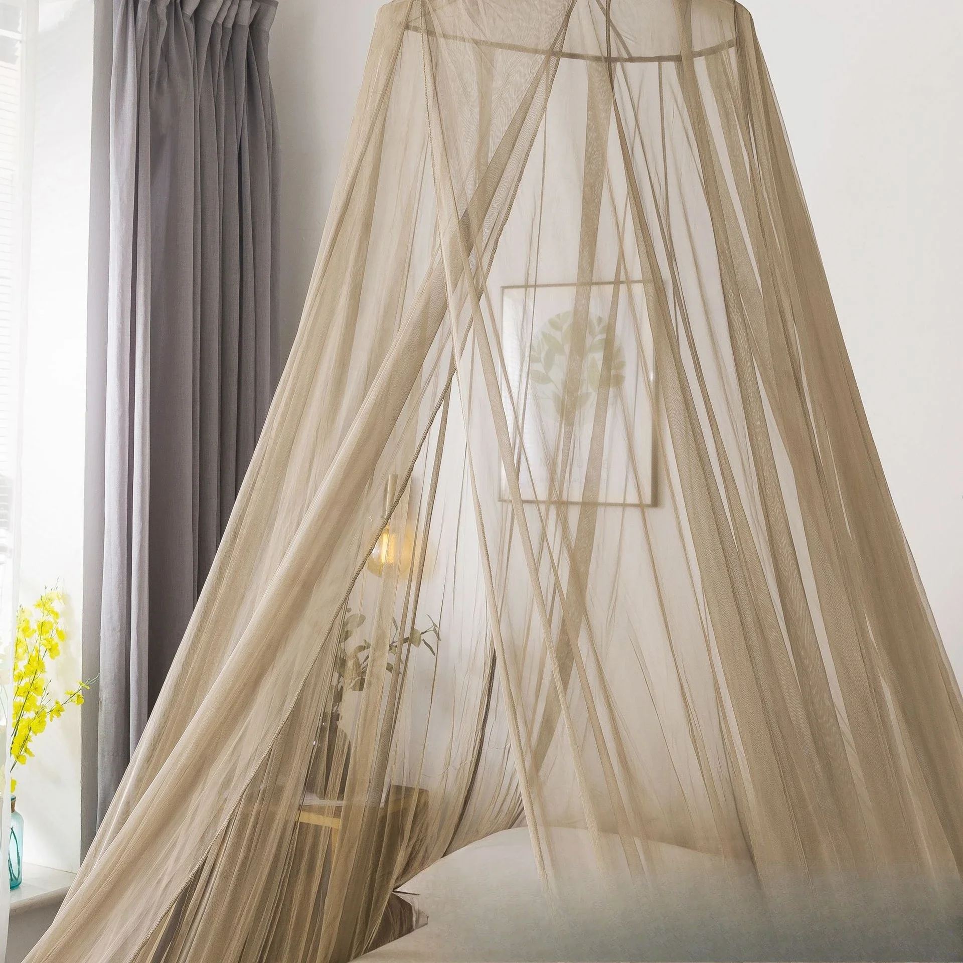 EMF-Silberfaser, Strahlenschutz, Abschirmung, Kuppel-Moskitonetz, einfache Installation, leicht wz005