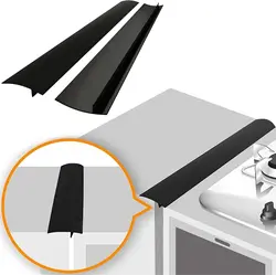 Silicone Stove Gap Covers 1PCS Heat Resistant Oven Gap Filler Seals Gaps Between Stovetop and Counter, Easy to Clean