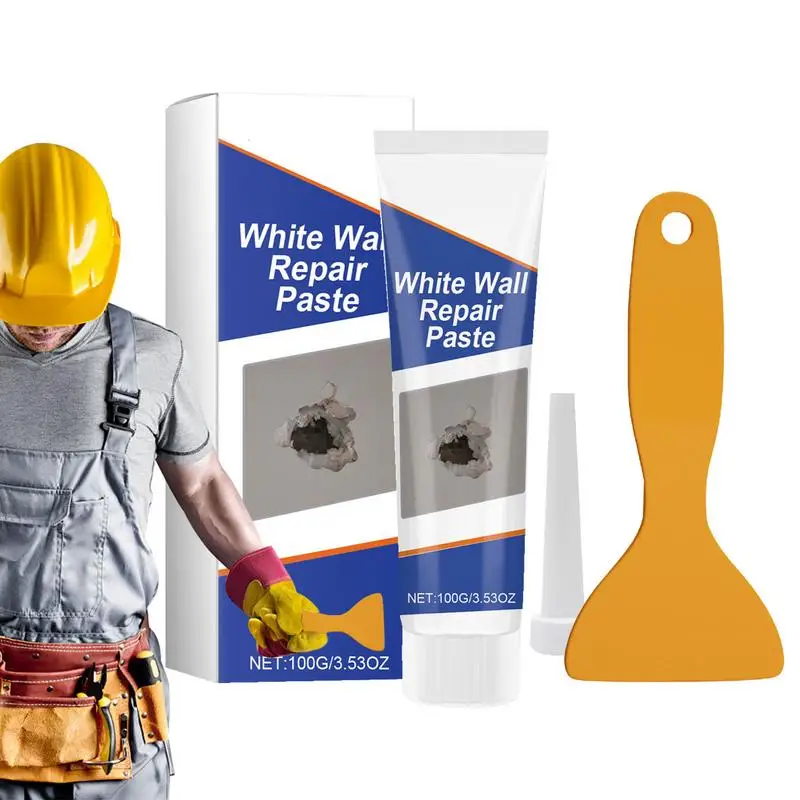 

Wall Repair Kit Wall Repair Large Hole Patch Kit With Scraper Wall Mending Agent For Home Wall Plaster Dent Wall Surface Hole