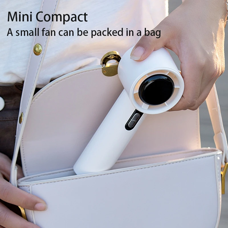 Portable Hand Fan Outdoor 3000Mah Battery Powerful 100-High Speed Led Display Handheld Fan Rechargeable Personal Fan