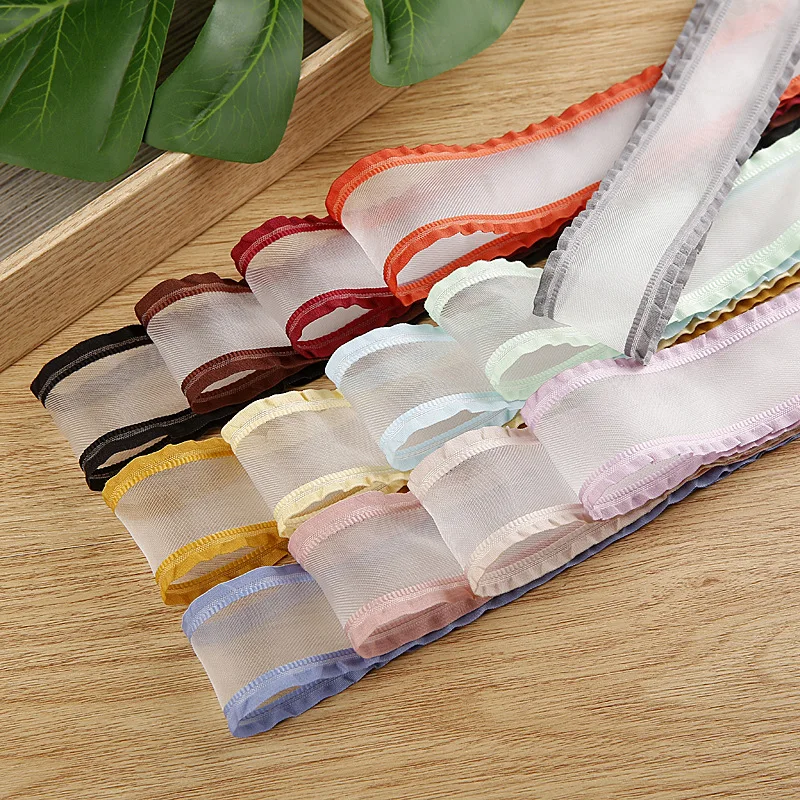 Lace Polyester Snow Gauze Ribbons For DIY Hair Bow Clothing Shoes Flower Straw Hat Gift Box Flower Decoration Skirt Webbing