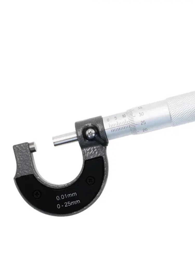 Precyzyjny mikrometr pomiarowy 0-25mm 0.01mm Zewnętrzny mikrometr metryczny do pomiarów — zdjęcie 2