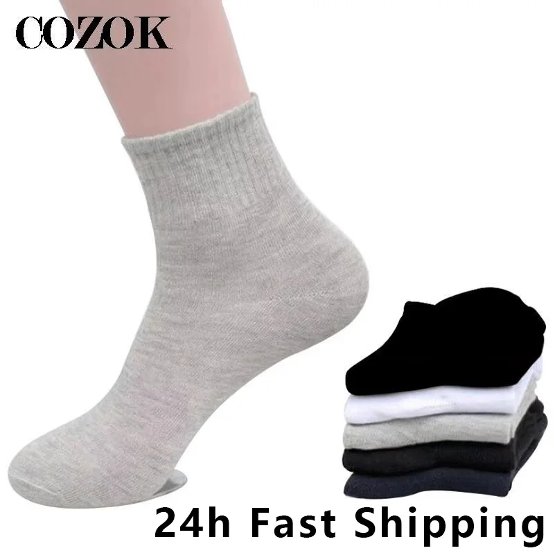 3pairs=6pcs Men Socks Classic Business Brand Calcetines Hombre Socks Men High Quality Breathable Cotton Casual Male Socks Meias