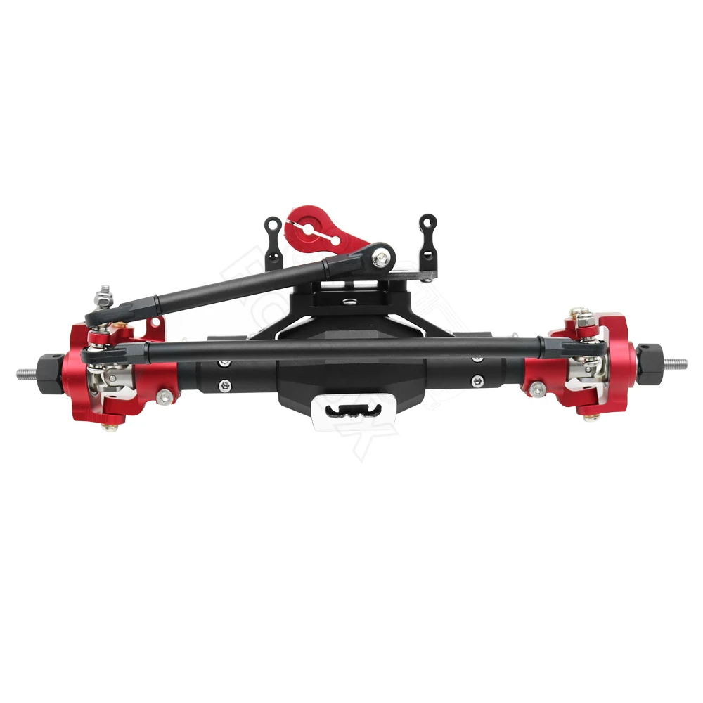 CNC Aluminium Ruitvormige Aluminium Compleet Voor- en Achteras voor 1/10 RC Crawler Truck Axiale SCX10 II 90046 90047