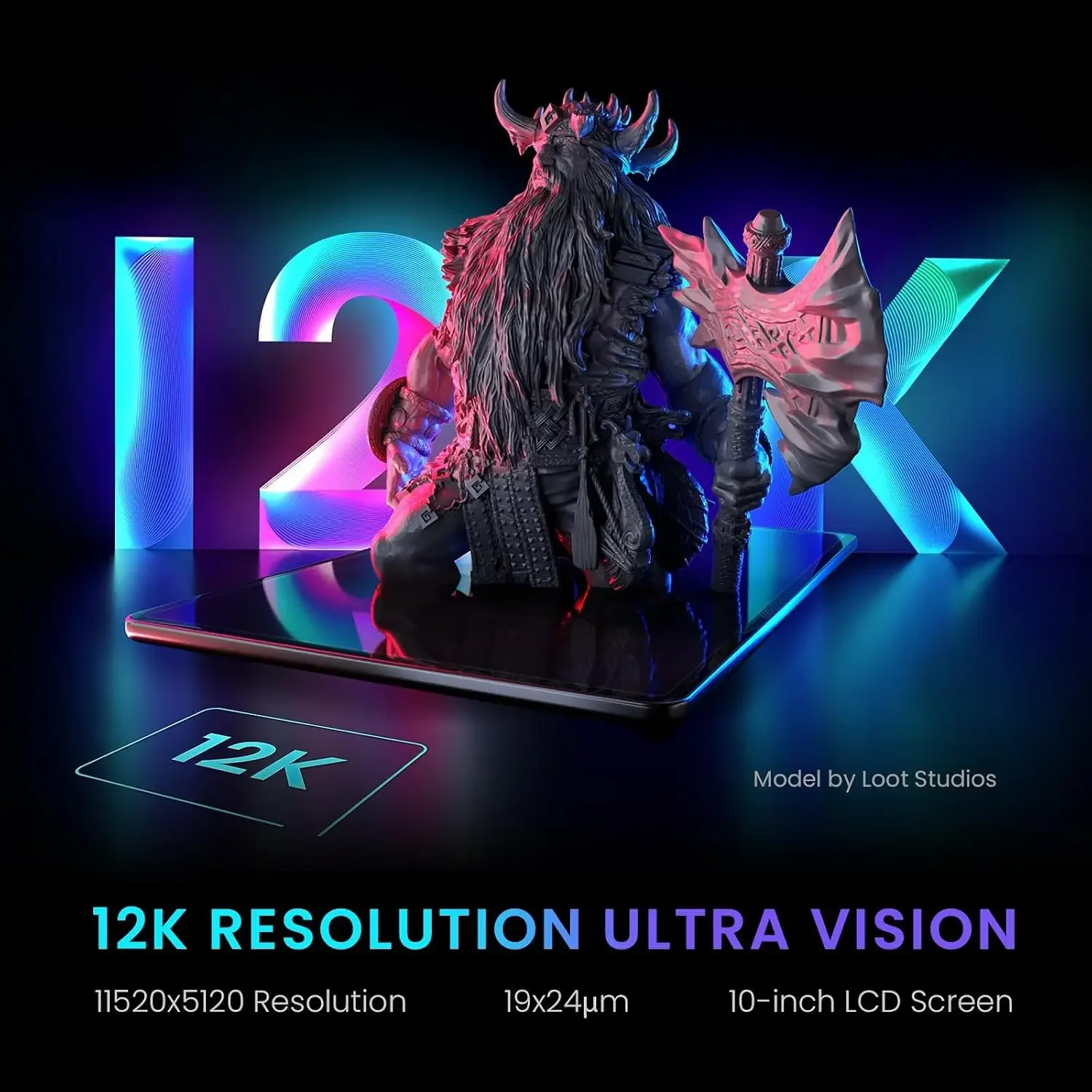 Saturn 3 MSLA 12K 3D Yazıcı |  - 12K Monochrome Lcd Resin 3D Printer incelemesi ve fiyatı