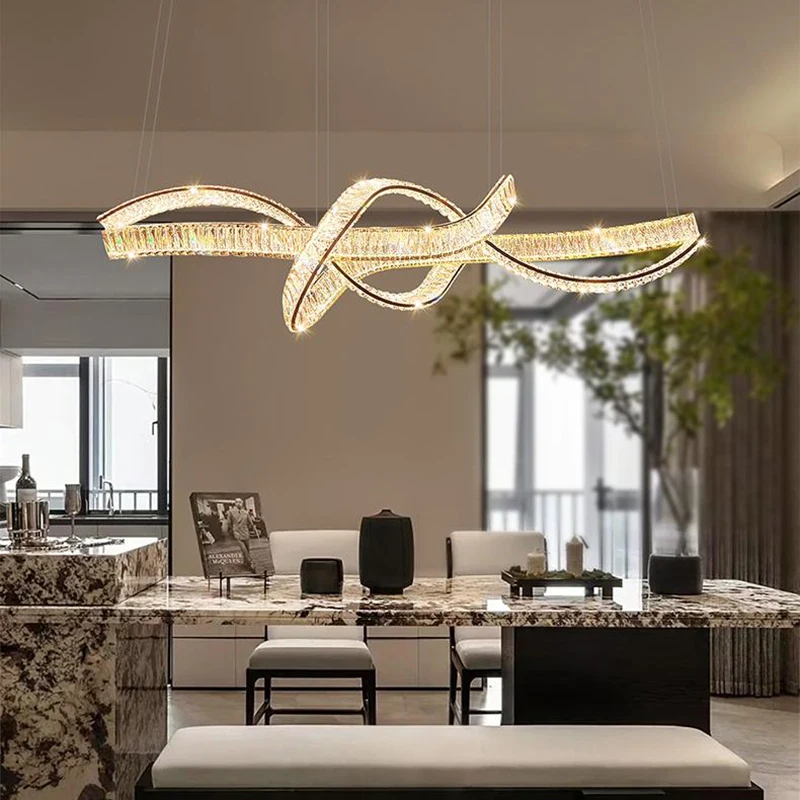 

Home Decorationpendant Lights Luxury Crystal Living Room Chandelier Dining Room Pendant Lamp Ceiling Light Indoor Lighting