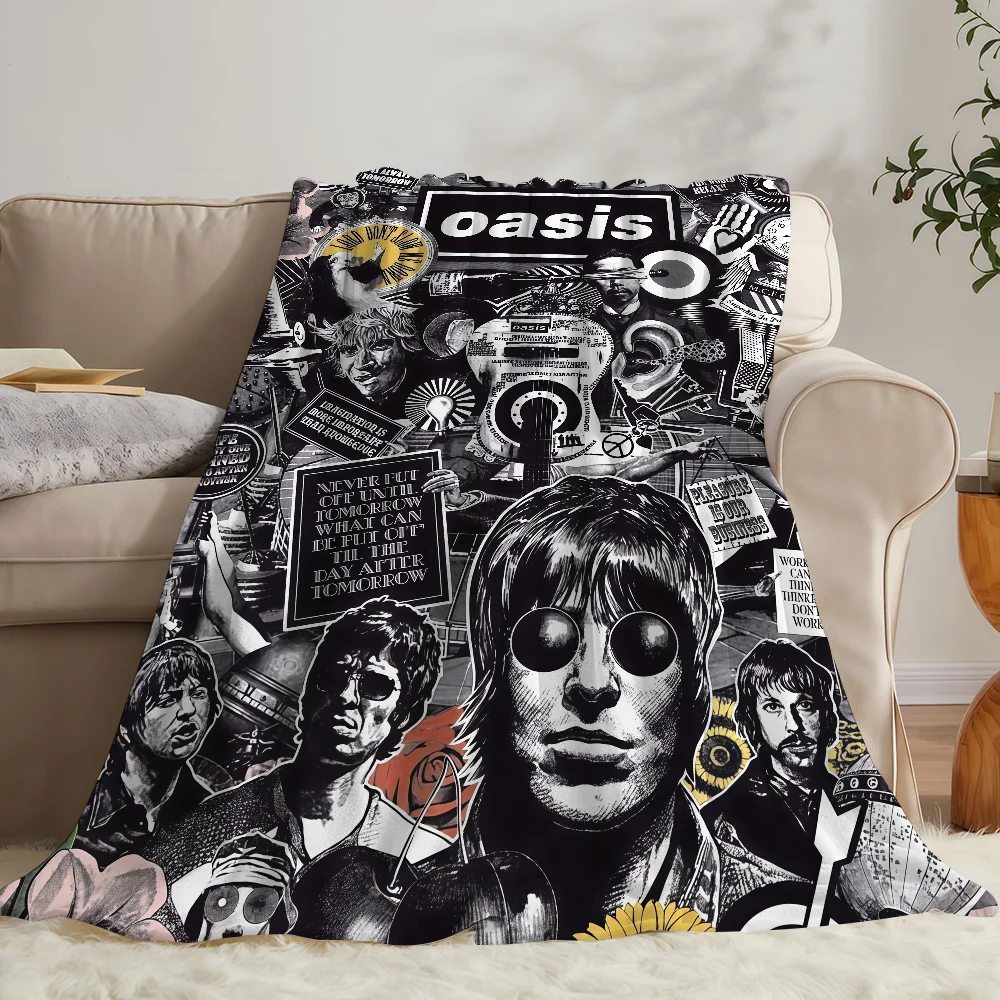 O-Oasis-Band Blanket Soft Warm And Thick Perfect For Bedroom Living Room Bed Sofa Camping Picnic Office Gift