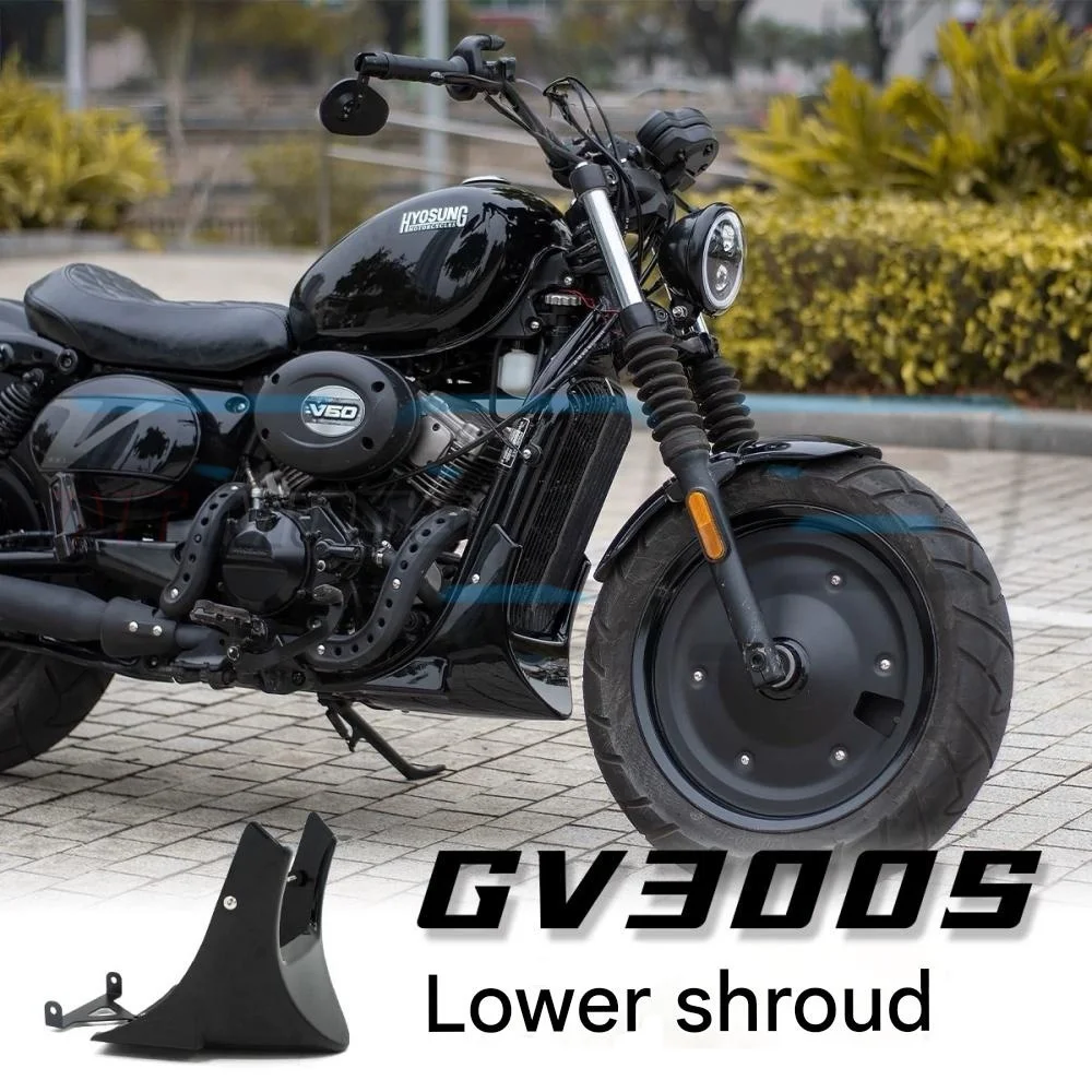 Rear fender with license plate bracket accessories HYOSUNG GV300S GV125S Gloss black Matte black lower fairing S300GV gv125s