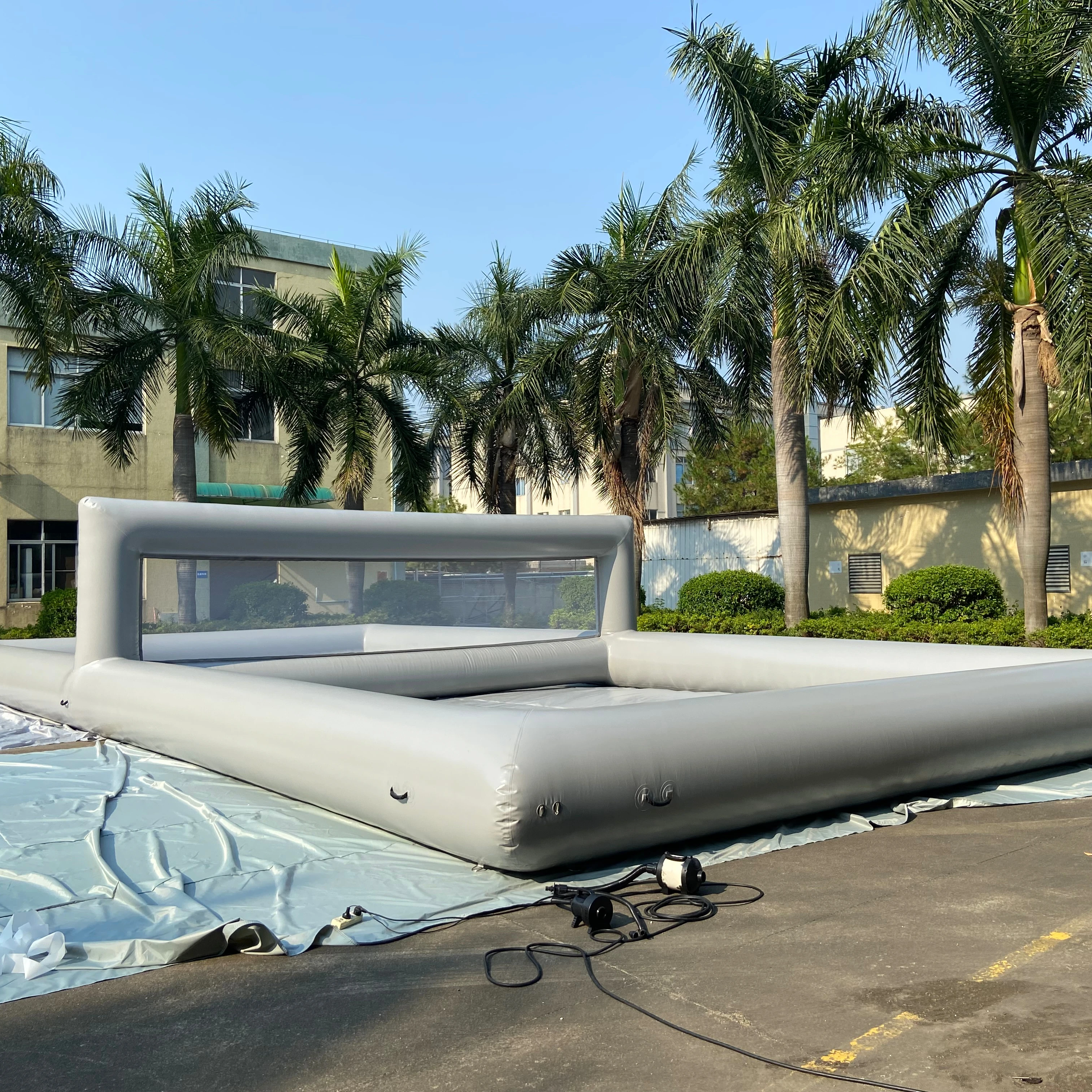 

Customize Size Inflatable Water Beach Volleyball Court Inflatable Volleyball Field Sea Float Water Sport Volleyball Game2025