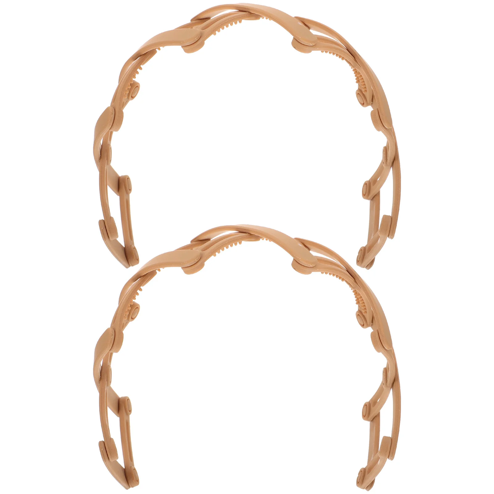 

2 шт. складные нескользящие повязки на голову из прочного пластика, выдвижные, с зубцами для удержания волос, удобные для длительного ношения, идеально подходят для дня рождения