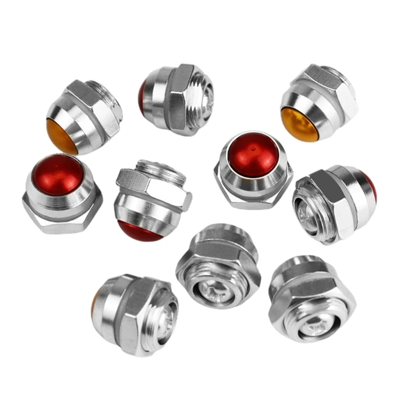 2 ชิ้นหม้อความดันสีแดงขนาดเล็กความปลอดภัยวาล์วจำกัดวาล์ว Air Stopper