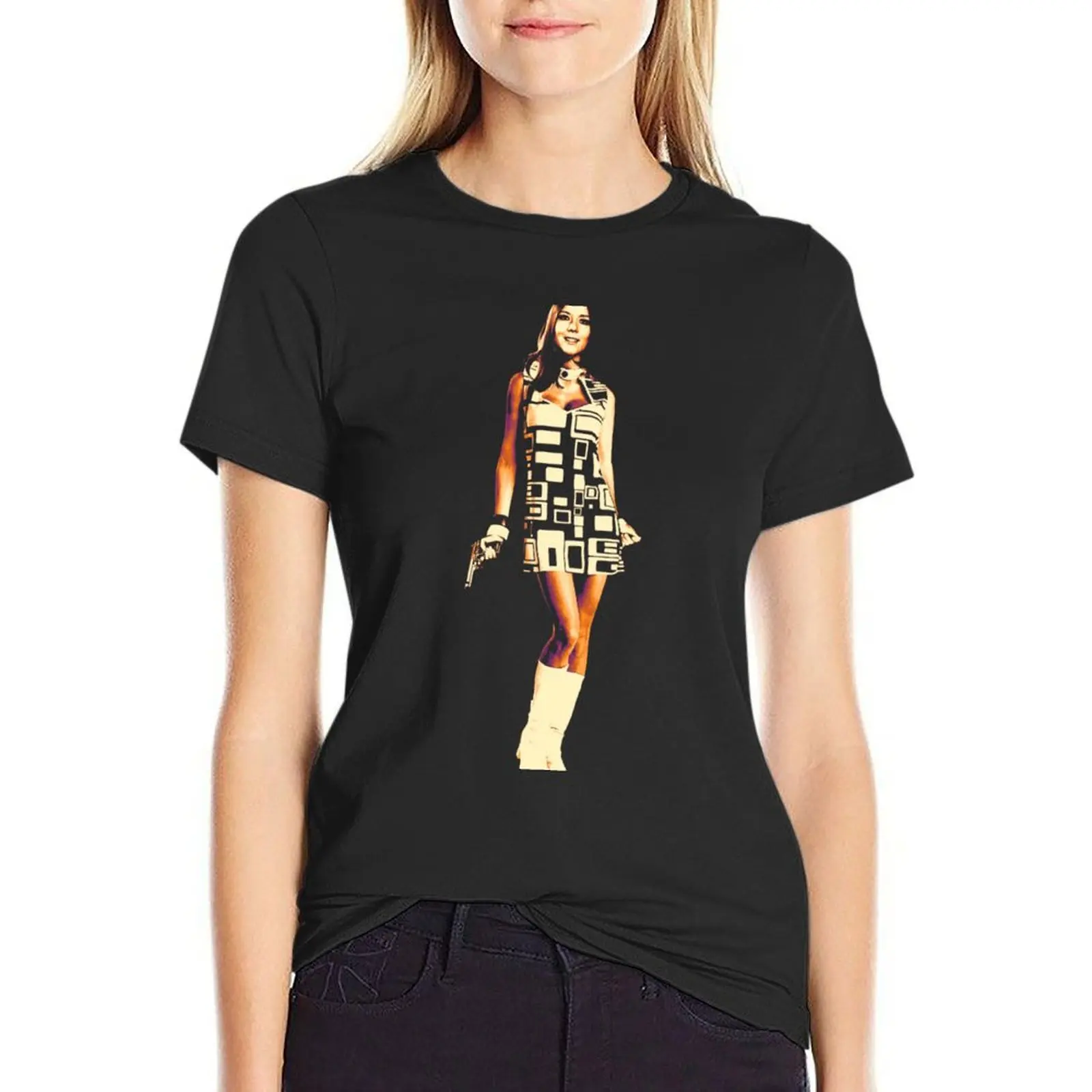 

Emma Peel T-Shirt anime Blouse animal print shirt for girls sweat tops for Women