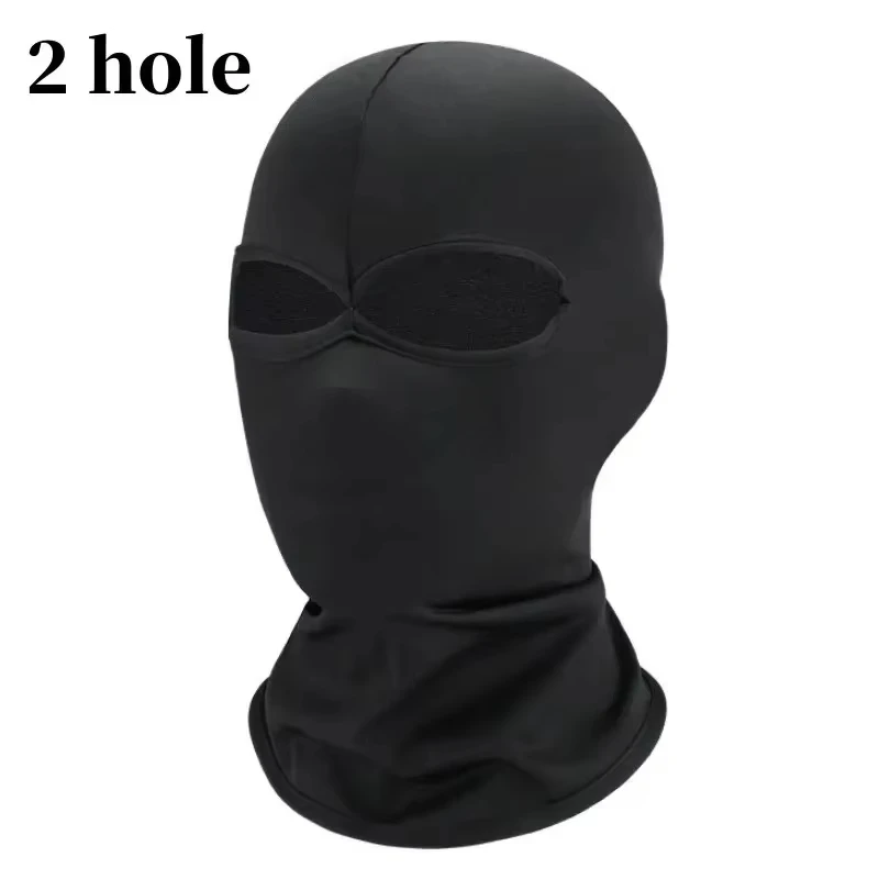 AliExpress NONE Black Full Face No Hole Cover Hat Women Men Cs Balaclava Cap Sun Uv Protection Bike Motorcycle Multi-Hole Ski Mask