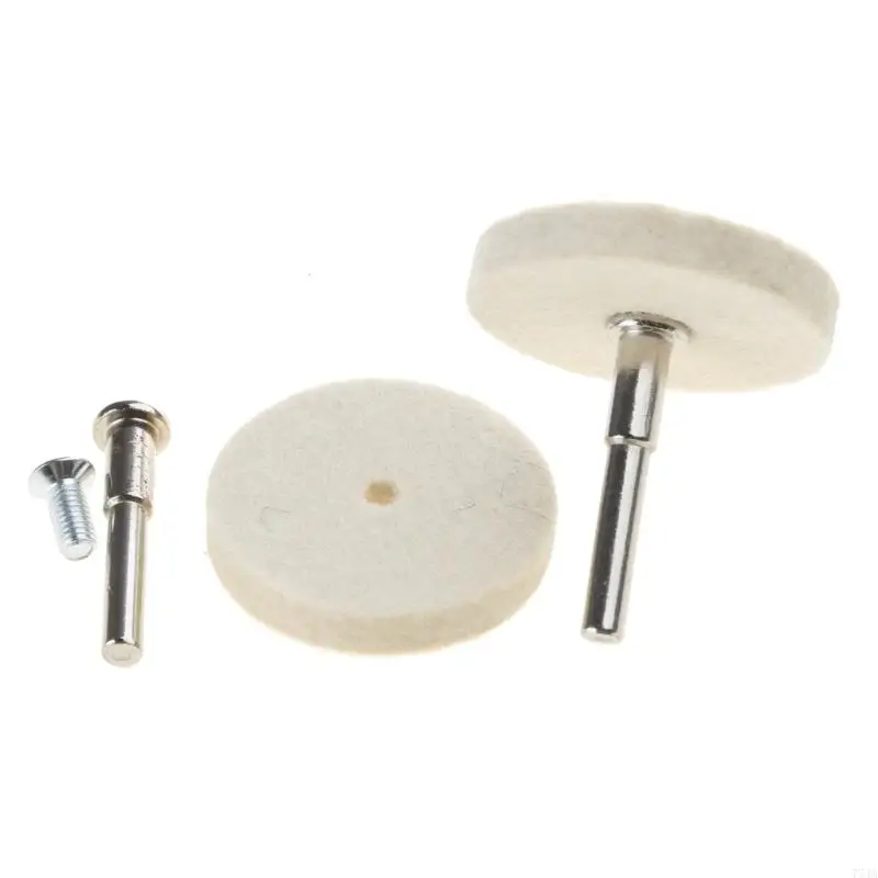 77JA 2 "Nén Vải Len Đĩa Đánh Bóng Đệm Bánh Xe Len Đánh Bóng Bánh Xe Để Đánh Bóng Jadeite, Jades, Mã Não