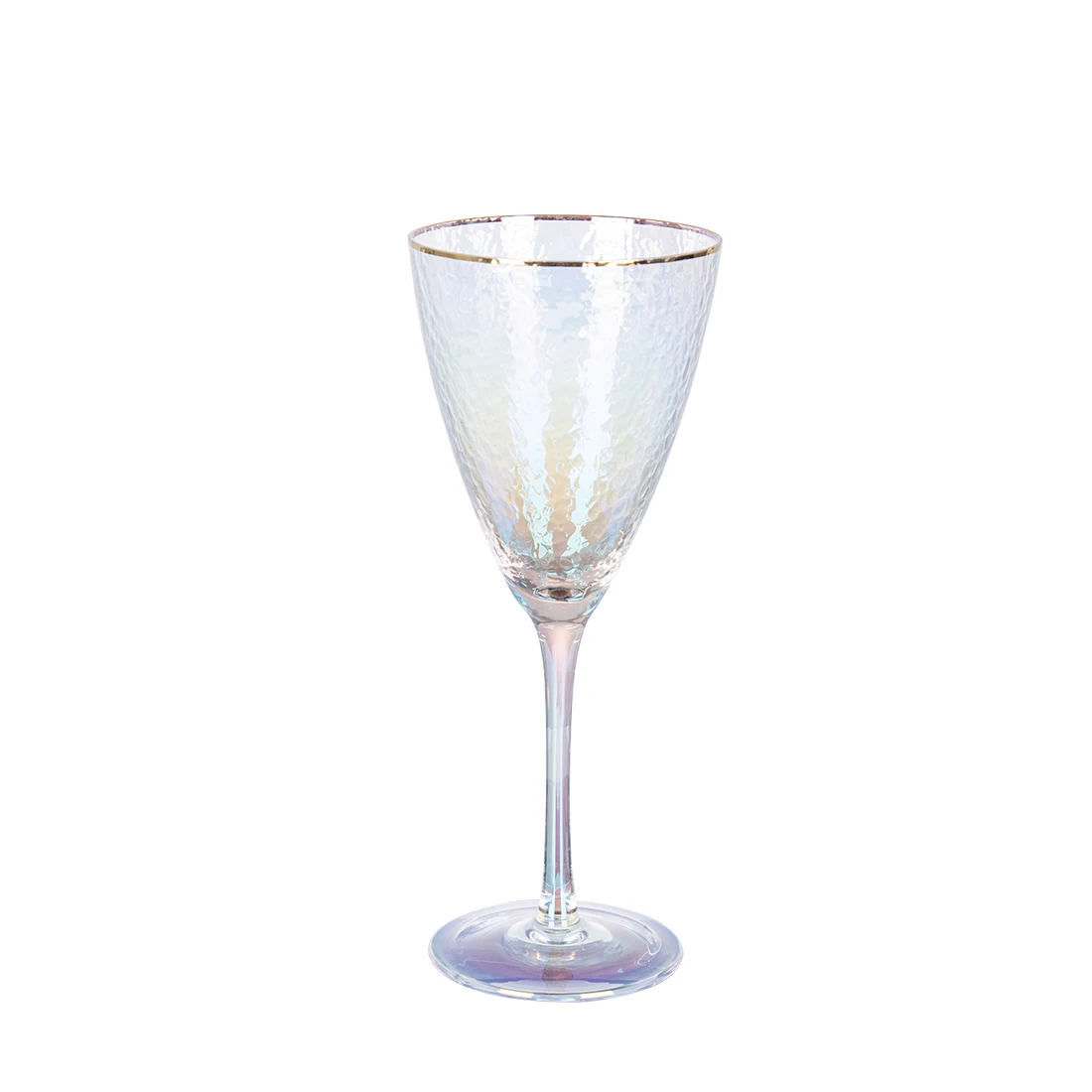 Crystal Champagne Glass High Quality Hand Made Glass Collectible Golden Lines Dotted Two Styles Provided