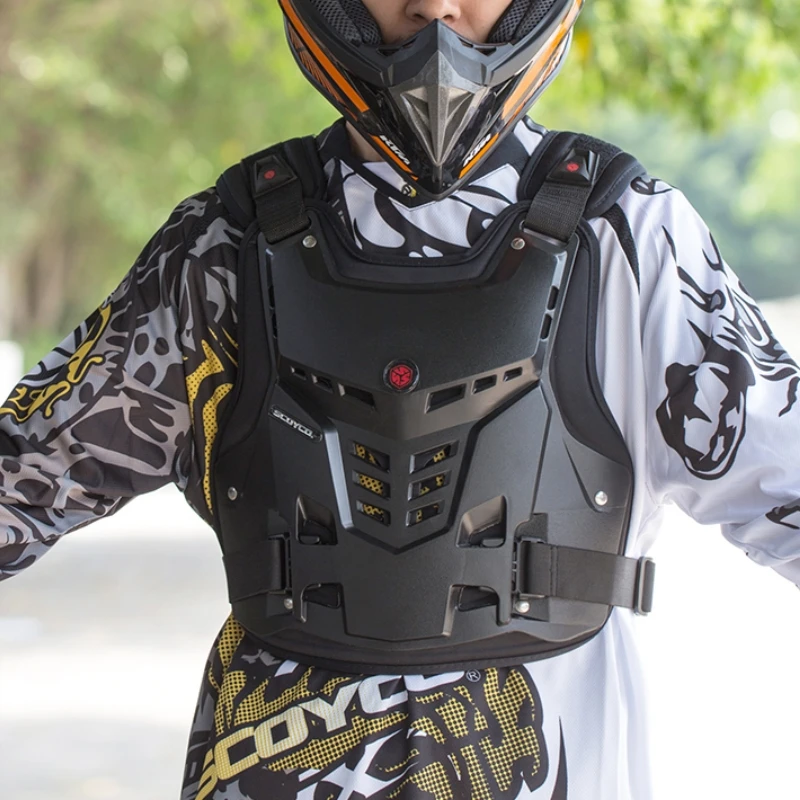 

Motorcycle Body Armor Vest Men Jacket Coat Off-Road Moto Dirt Bike Motocross Racing Riding Shock-resistant Chest Back Protector