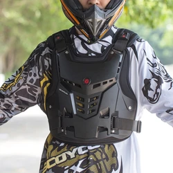 Motorcycle Body Armor Vest Men Jacket Coat Off-Road Moto Dirt Bike Motocross Racing Riding Shock-resistant Chest Back Protector