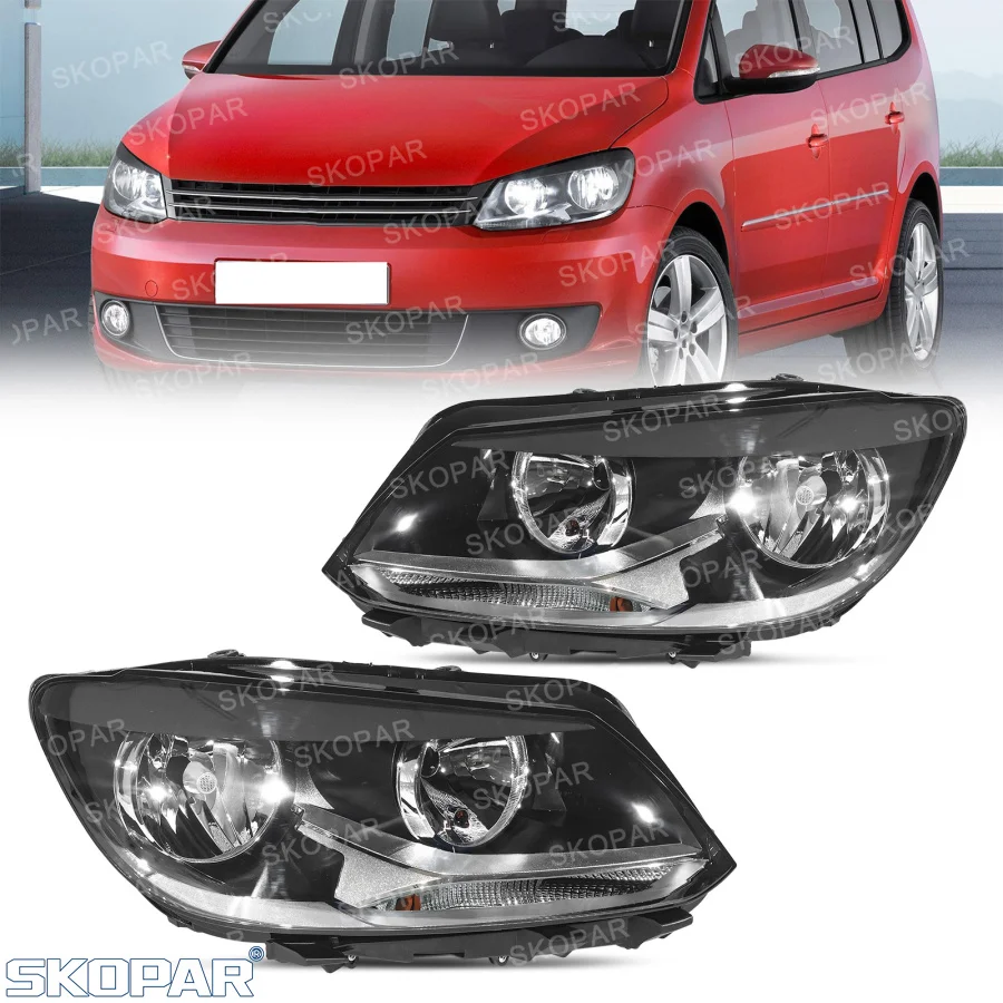 

For VW Caddy/Touran 2010 2011 2012 2013 2014 2015 Car accessories Front Bumper Headlamp Headlight Without Bulbs