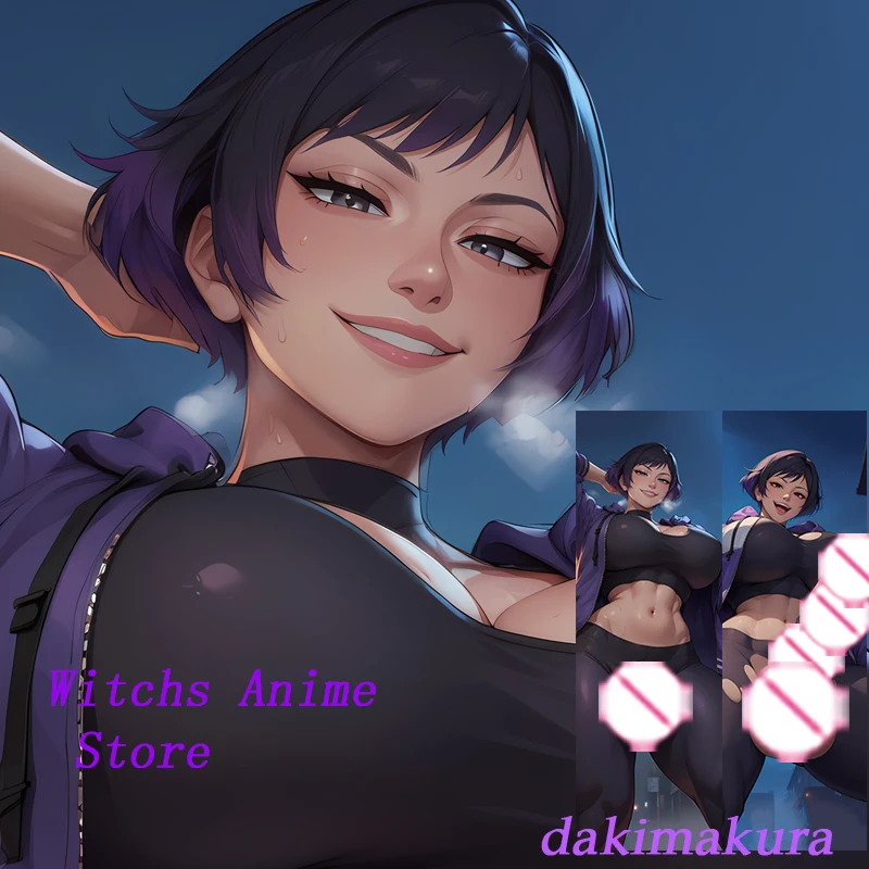 غطاء وسادة جسم أنيمي داكيماكورا ، رينا ميشيما فوجا ، طباعة على الوجهين ، هدايا مفارش سرير بالحجم الطبيعي #1