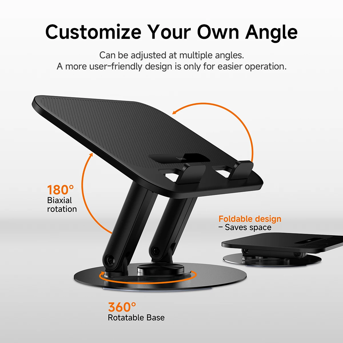 HOCO Metal Base Foldable 360° Rotatable Notebook Holder For iPad Air Antislide Business Home Laptop Bracket For Macbook Pro HD14