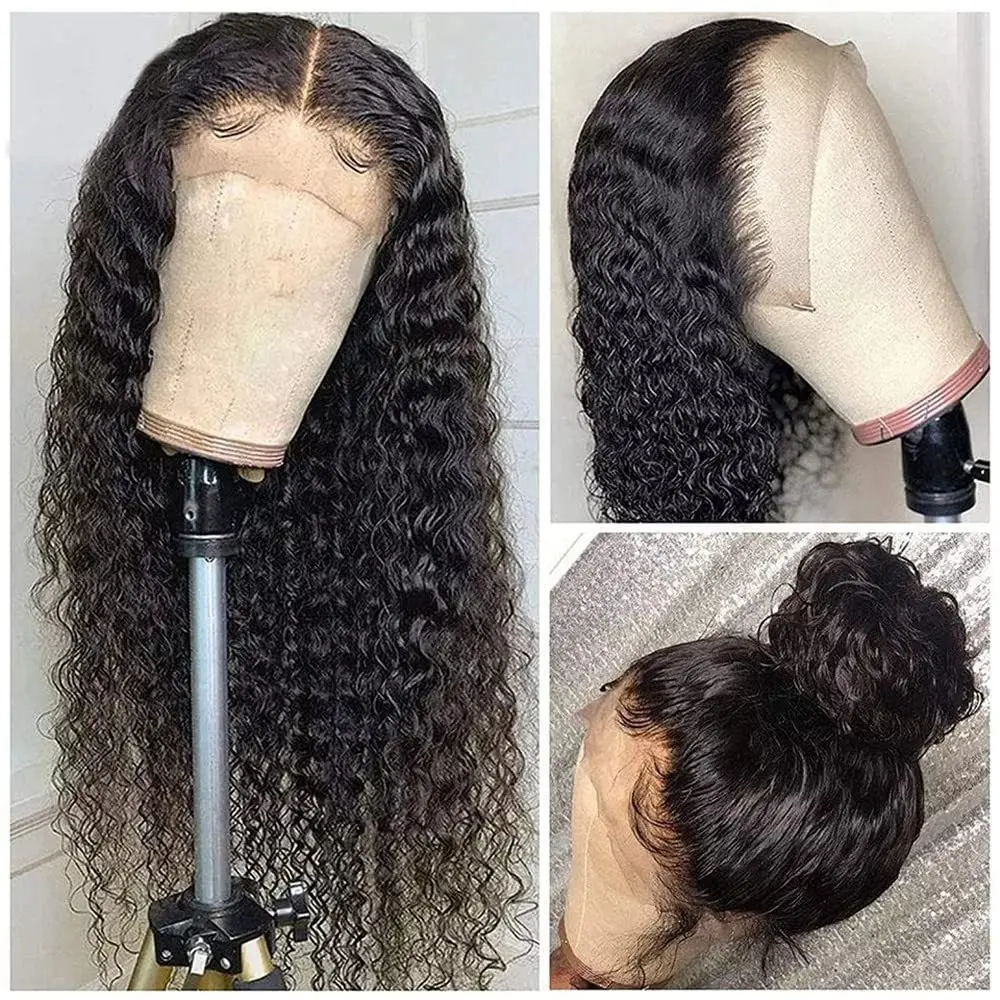 30 32 34 36 InchDeep Wave Lace Front Wig 13x4 13X6  Transparent Lace Frontal Wig 4x4 Closure Wig 360 Human Hair Lace Frontal Wig