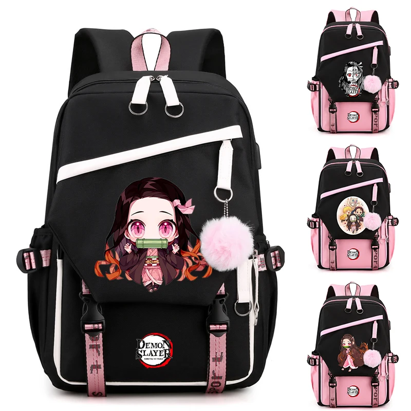

Anime Demon Slayer Backpack Teen Girl Boy Back To School Backpack ren School Bag Women Rucksack Travel Cartoon Bag Mochilas