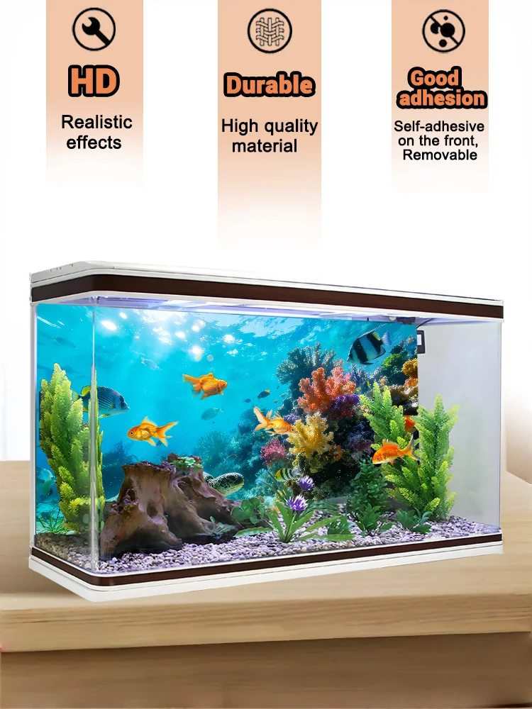 Flussbett-Treibholz, Aquarium-Hintergrundbild, Aquarium-Hintergrundaufkleber, Selbstklebend, Aquarium-Landschaftsgestaltung Dekor – Detail 36