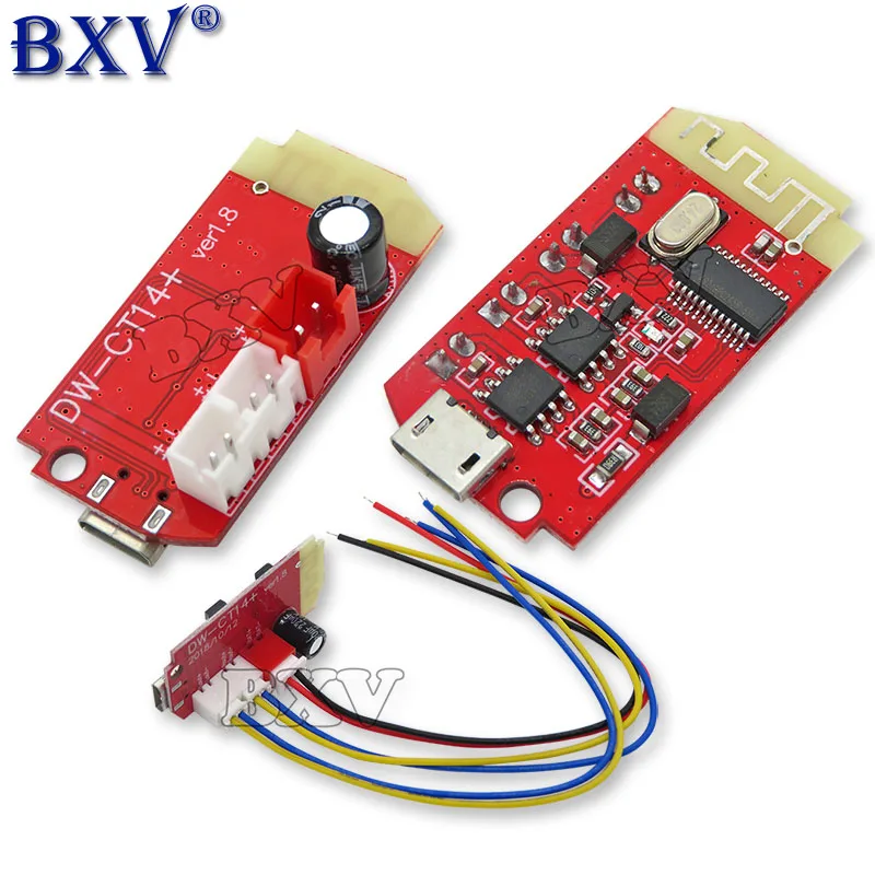 Ct14 Bluetooth-Leistungsverstärker-Modul platine Micro 4,2 Stereo 3,7 V 5VF 5W 5W Mini mit Ladeans chluss zum Umrüsten der Sound box im Leerlauf
